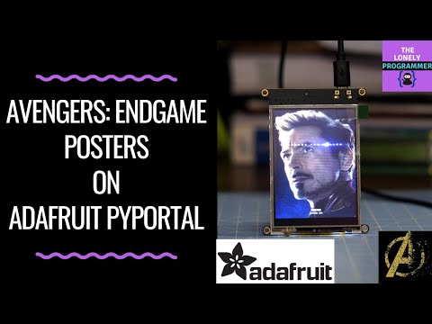 Avengers: Endgame Posters on Adafruit PyPortal