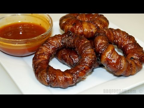 BBQ Bacon Cheeseburger Onion Ring Recipe - BBQFOOD4U