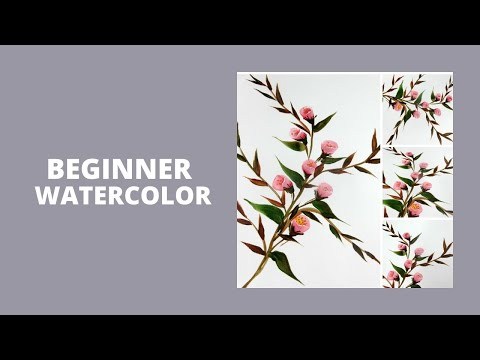 BEGINNER WATERCOLOR | Watercolor Painting Ideas | Tutorial | Aressa1 | 2020