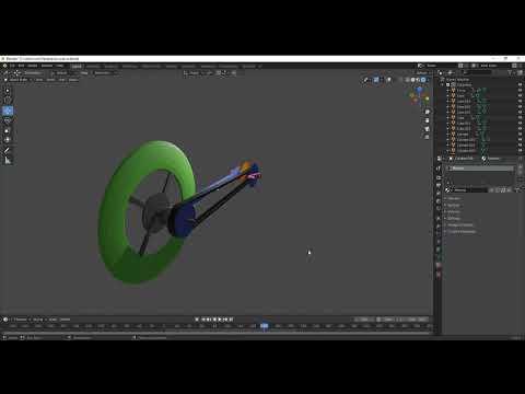 BICYCLE CVT DESIGNED ON BLENDER