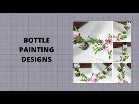 BOTTLE PAINTING DESIGNS | Bottle Decor Ideas | Painting Tutorial | Aressa1 | 2020