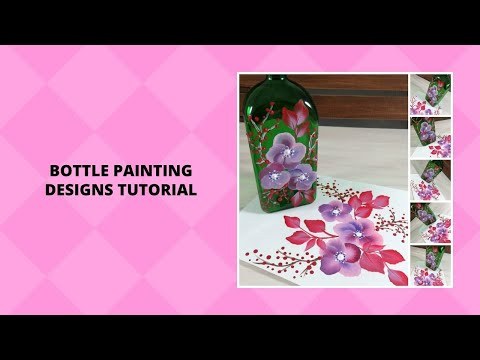 BOTTLE PAINTING DESIGNS TUTORIAL | Bottle Painting Tutorial | Aressa1 | 2020