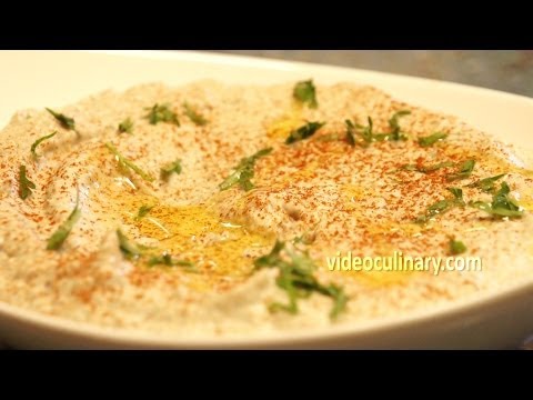 Baba Ganoush - Eggplant &amp;amp; Tahini Dip Recipe - VideoCulinary