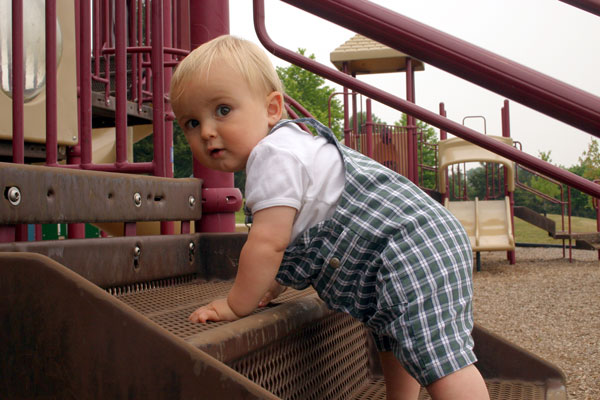 Baby Climbing Steps