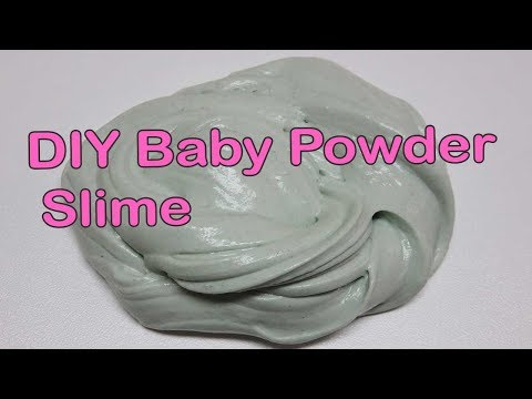 Baby Powder Slime. How To Make Slime with Baby Powder No Glue No Borax! DIY Ideas