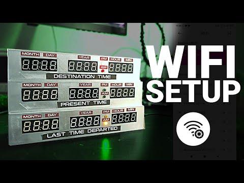 Back to the future clock - WIFI SETUP