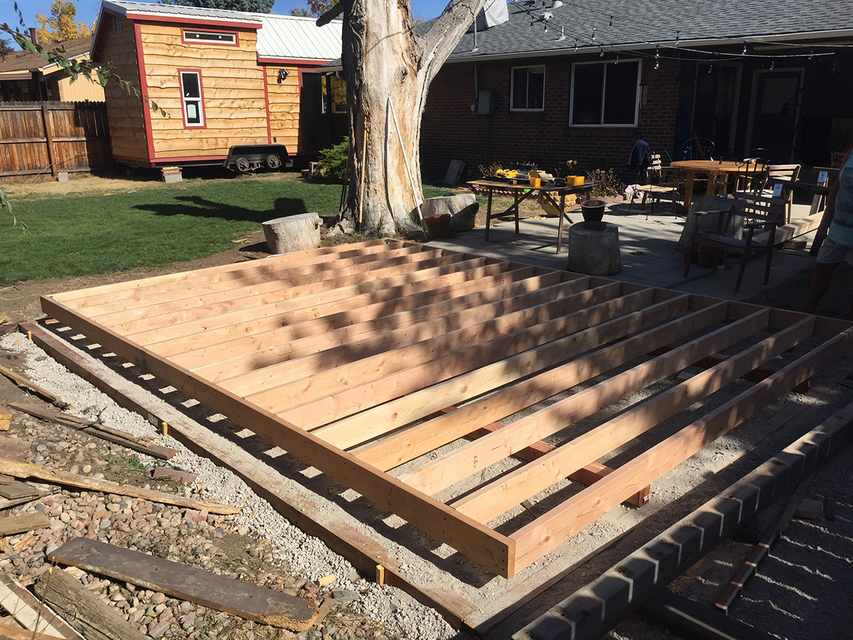 Backyard art studio floor framing.jpg