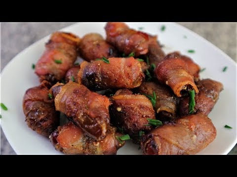 Bacon wrapped dried dates recipe