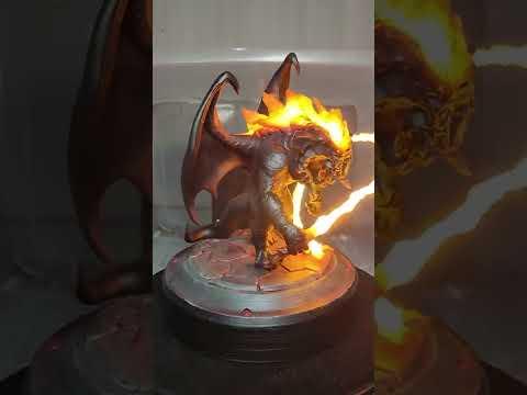 Balrog glowing flames