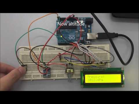 Barometric Pressure Sensor Breakout Interface with LCD and Arduino