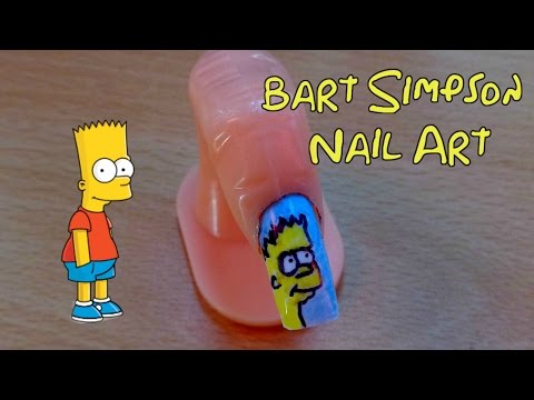 Bart Simpson Nail Art - DIY Sharpie Nail Art