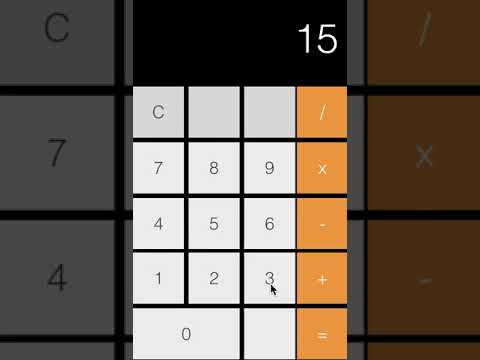 Basic iOS Calculator Made in Swift Using Xcode