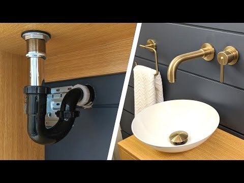 Bathroom sink plumbing installation