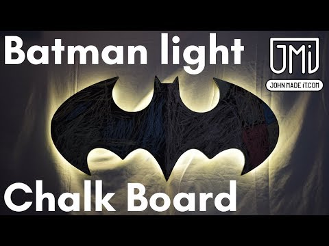 Batman Light with chalk board // BAT Signal