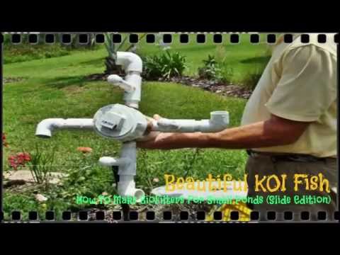 Beautiful KOI FIsh - How To Make Biofilters For Small Ponds (Slide Edition)