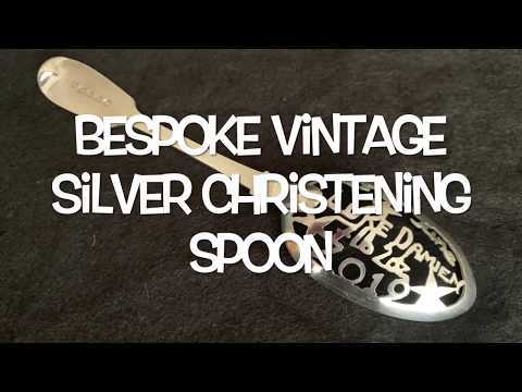 Bespoke Vintage Silver Christening Spoon