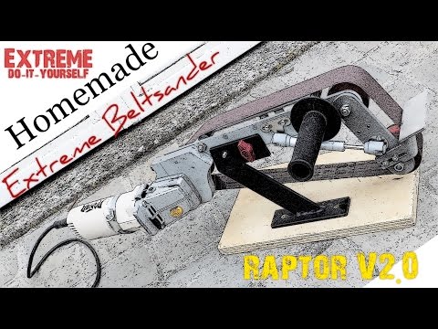 Best Extreme Homemade BeltSander You've seen (Anglegrinder hack)