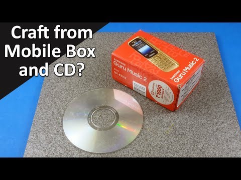 Best Use of Old Mobile Box and Old CD | Best Out of Waste Cardboard Craft Idea | StylEnrich