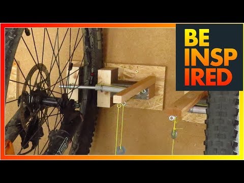 Bike Wall Holder - with futuristic string operation!