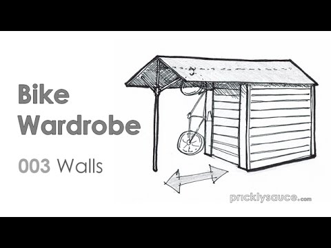 Bike shed how to build 003 Walls