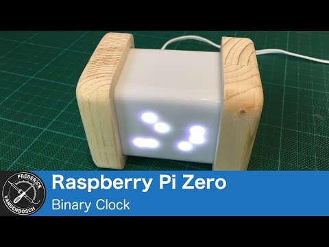 Binary Clock with Raspberry Pi Zero and Unicorn pHAT