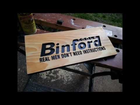 Binford Tools Sign - a CNC project