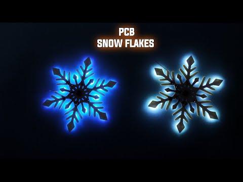 Blinking LED PCB Snowflake using IC 555 | JLCPCB