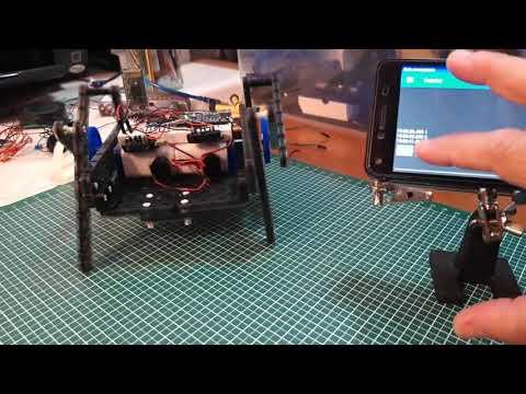 Bluetooth Controlled Quadruped Robot