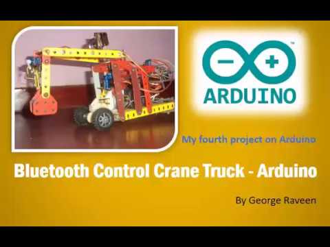 Bluetooth control crane truck - Arduino