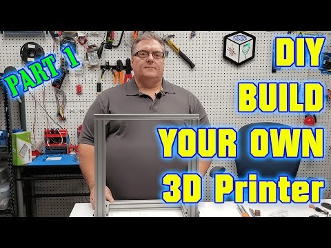 Build Your Own DIY 3D Printer Tutorial - Part 1 The Frame (Cheap but solid quality build!)