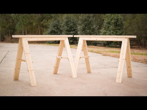 Build a Pair of Sturdy Folding Sawhorses