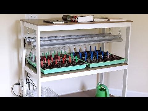 Build a Seed Starting Rack