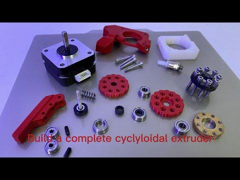 Build a complete cycloidal extruder for 3D printer