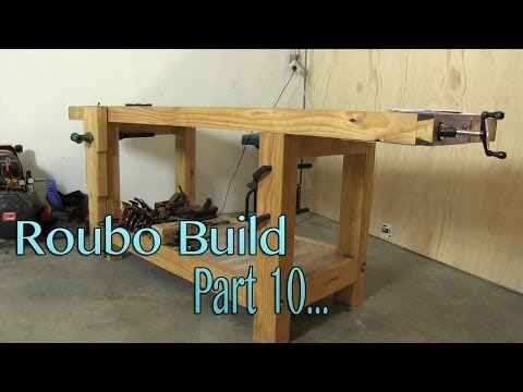 Build a solid workbench on a budget (split top roubo) Part 10 - The final assembly