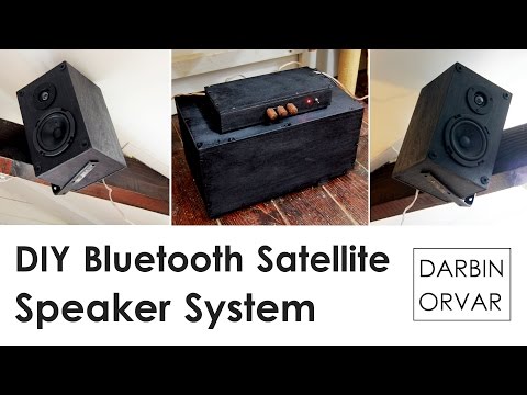 Building a DIY Bluetooth Satellite Speaker System w/ Subwoofer