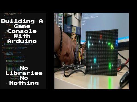 Building a Video Game Console Powered by Arduino with LED Matrix without Libraries