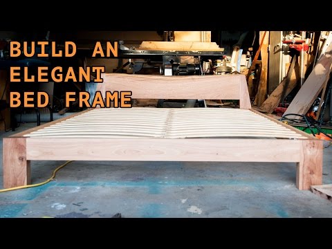 Building a beautiful queen size bed frame