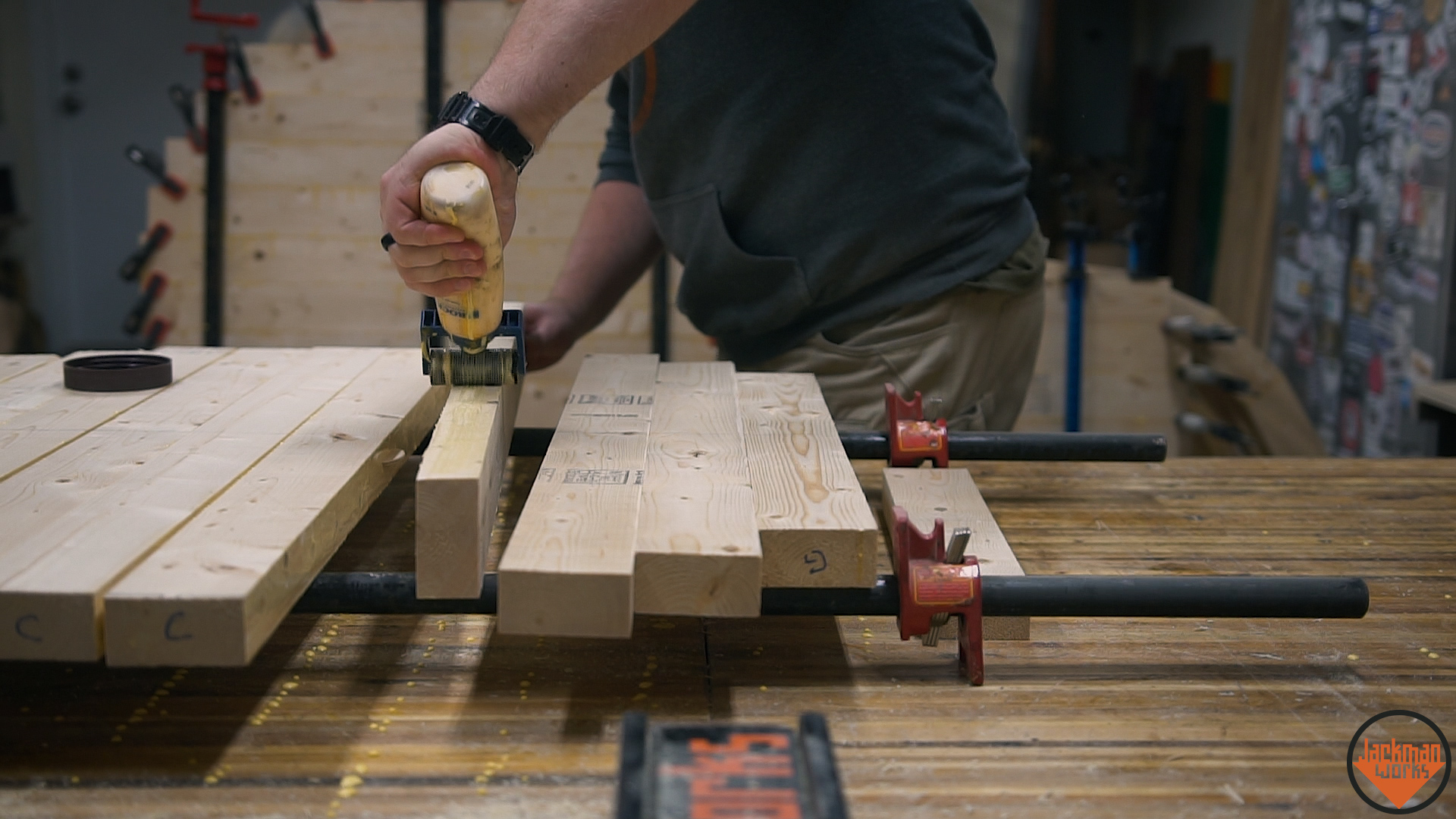 Building a giant baseball chair from 2x4s 10.jpg