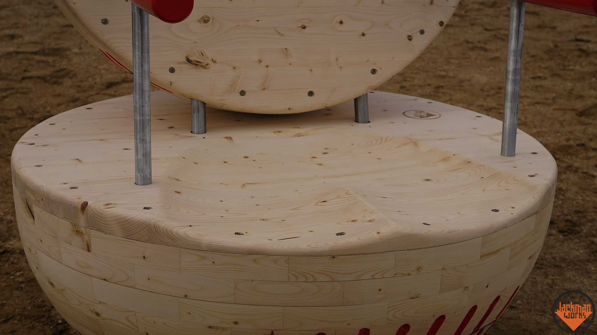 Building a giant baseball chair from 2x4s 42.jpg