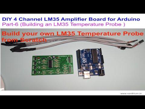 Building temperature sensor probes using LM35 for Data Acquisition System (DAQ)