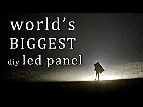 Building the WORLD'S BIGGEST diy LED panel...