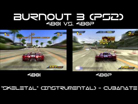 Burnout 3: Takedown (PS2) - 480i vs  480p