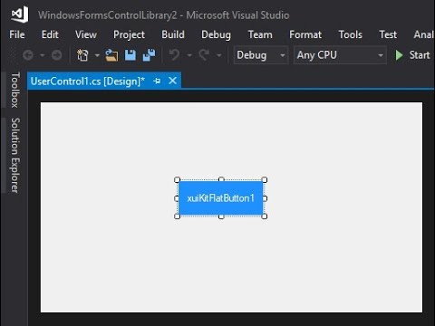 C# Tutorial - Creating custom controls : Flat/Material button