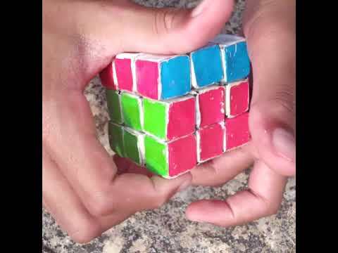 CARDBOARD 3x3 RUBIK'S CUBE DEMONSTRATION