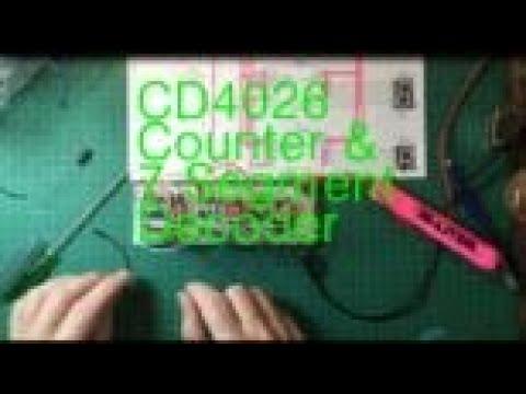 CD4026 0 to 999 Decade Counter For 7 Segment Displays Demo