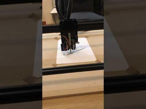 CNC Penplotter - Openbuilds ACRO frame - First movements and pen lift