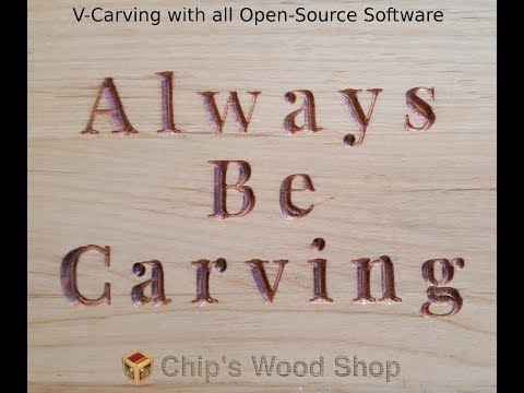 CNC Router V-Carving With All Open Source Software