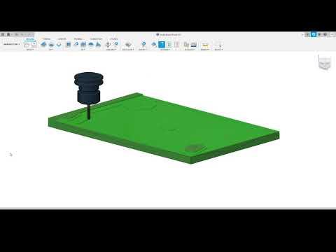 CNC Sushi Board Fusion 360 Toolpath Simulation