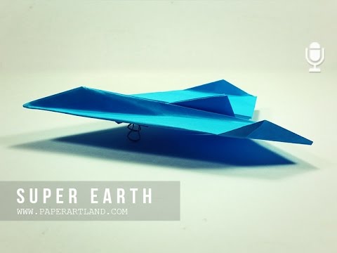 COOL PAPER AIRPLANE - Let's make a paper plane that flies fast | Super Earth