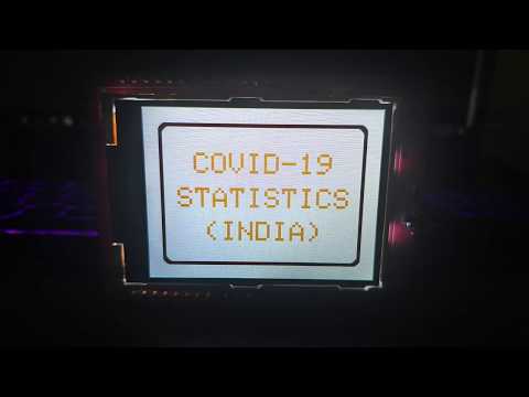 COVID-19 Dashboard using 2.4&amp;quot; TFT LCD Module + Arduino UNO + ESP8266